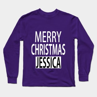 Merry Christmas Jessica Long Sleeve T-Shirt